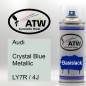 Preview: Audi, Crystal Blue Metallic, LY7R / 4J: 400ml Sprühdose, von ATW Autoteile West.